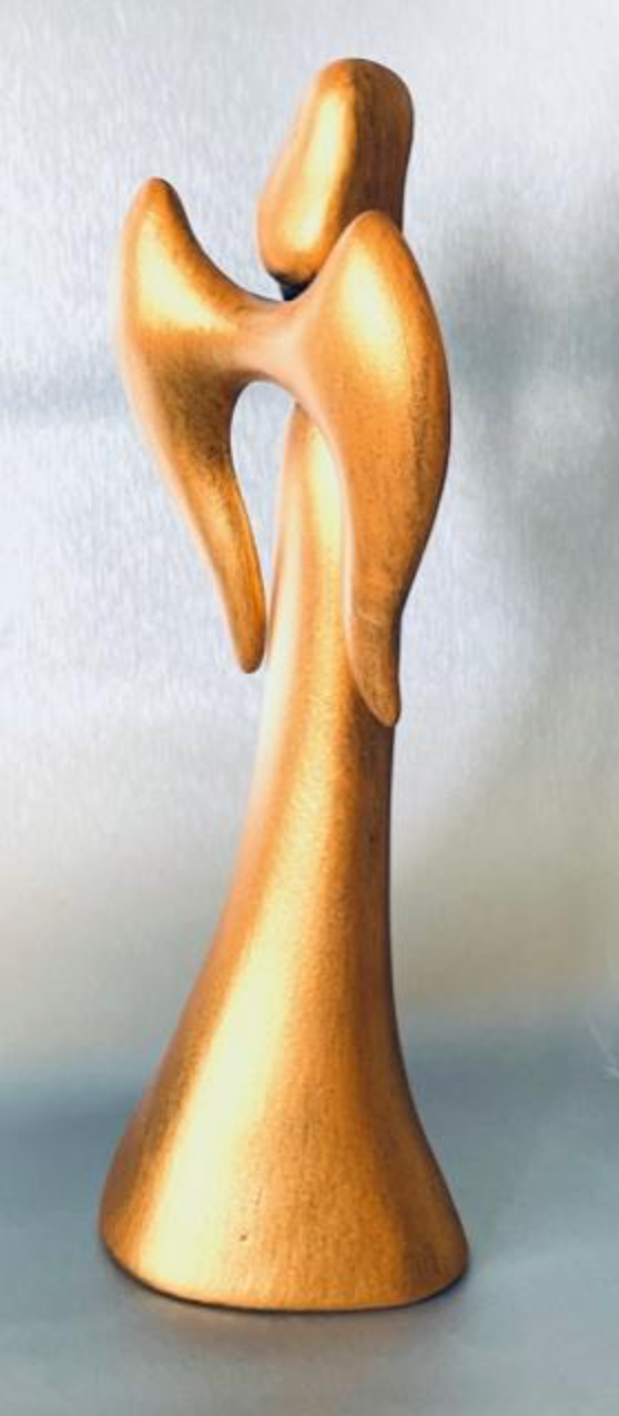 Anjel moderný zlatý 26cm