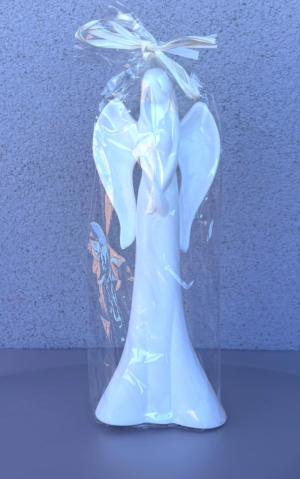 Biely anjel v darčekovom balení (26cm)