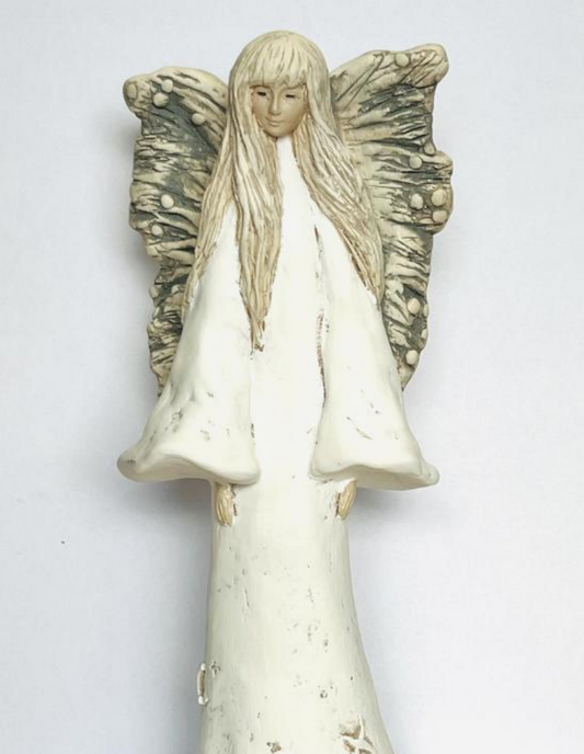 Anjel s ozdobnými krídlami II., 34 cm