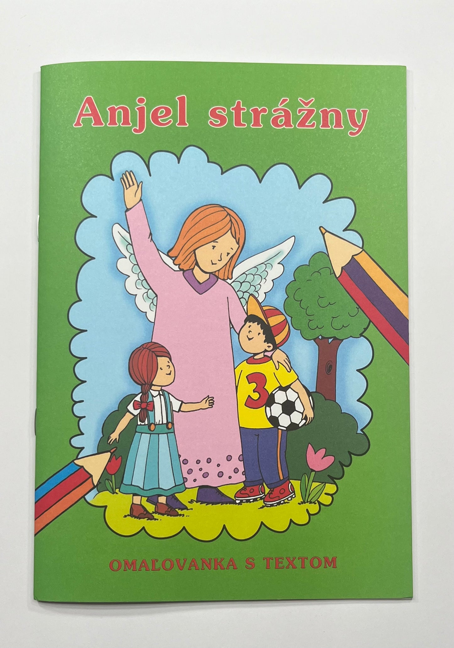 Omaľovánka s textami " Anjel strážny"