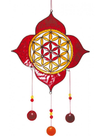 Lapač slnka "Lotus červený" 20x30 cm